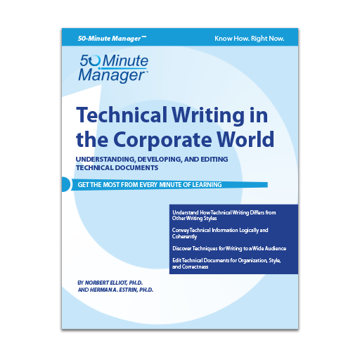 Sentence structure of technical writing