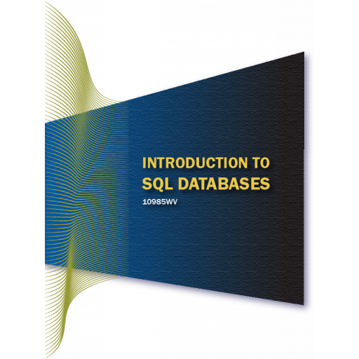 Introduction to SQL Databases 10985WV (55356) Student eBook